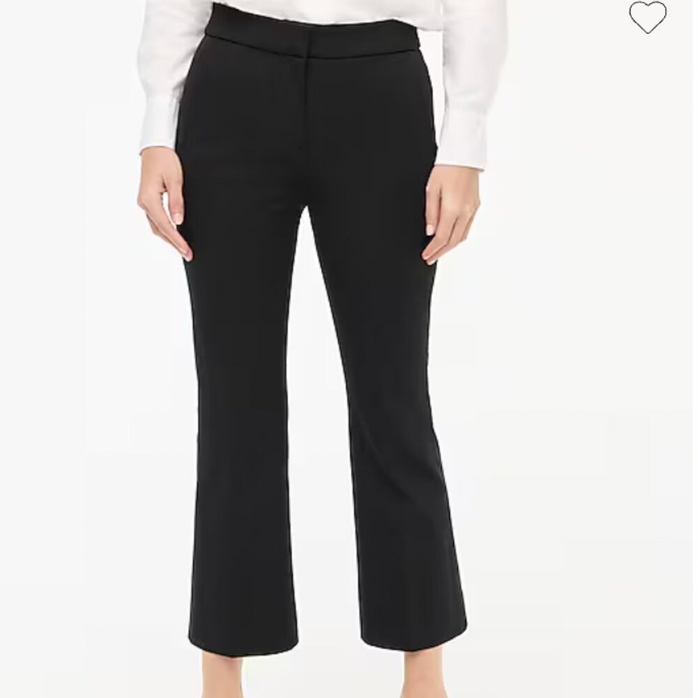 J. Crew Factory Kelsey Flare Pant, Size 00P, black